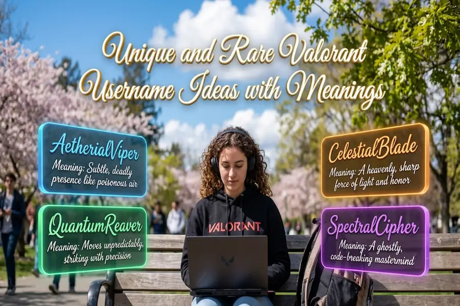 Unique and rare Valorant username ideas with meanings
