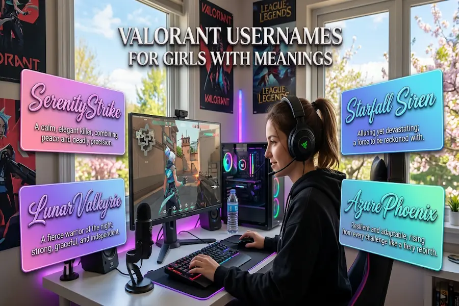 Valorant usernames for girls with meanings